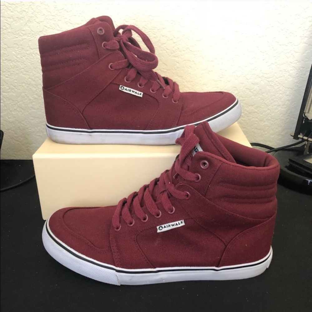 Airwalk Maroon High Top Sneakers 8